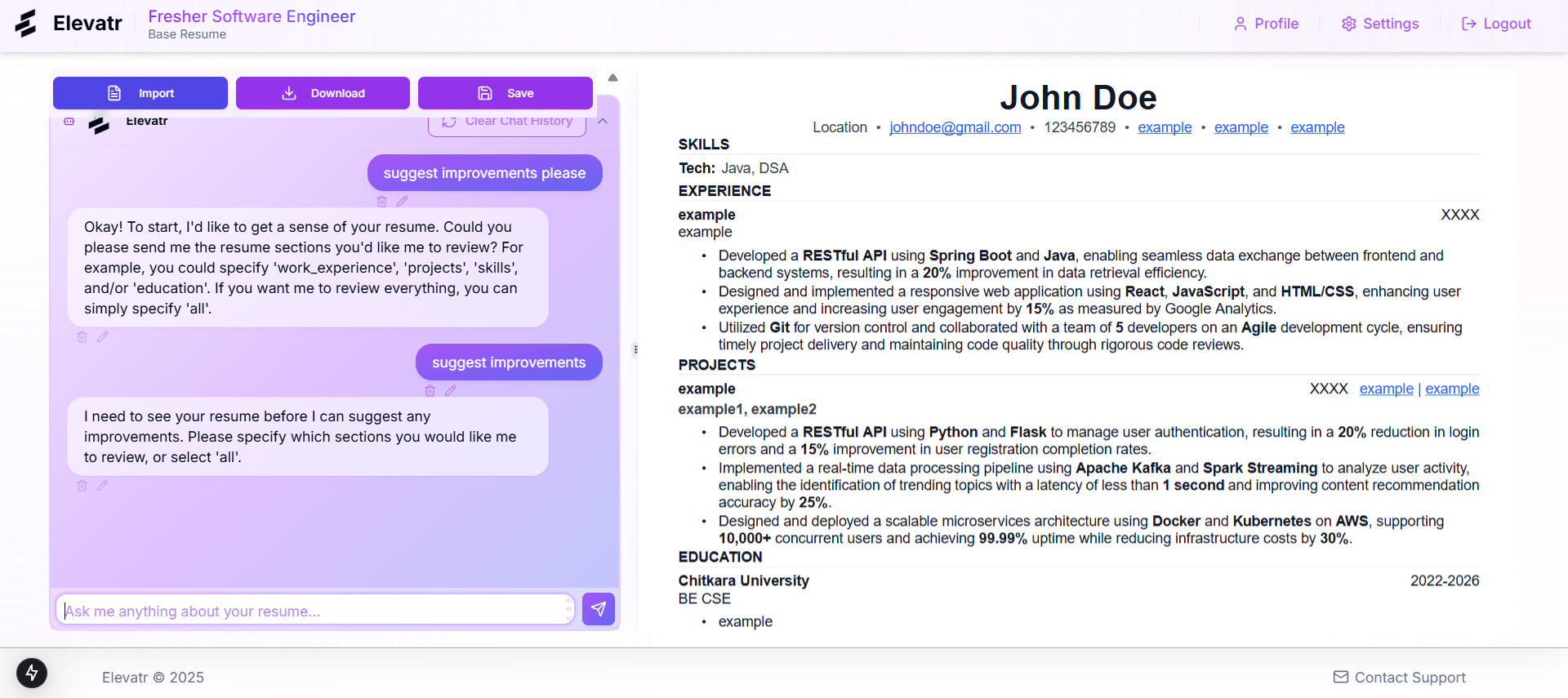 AI-Powered Resume Assistant