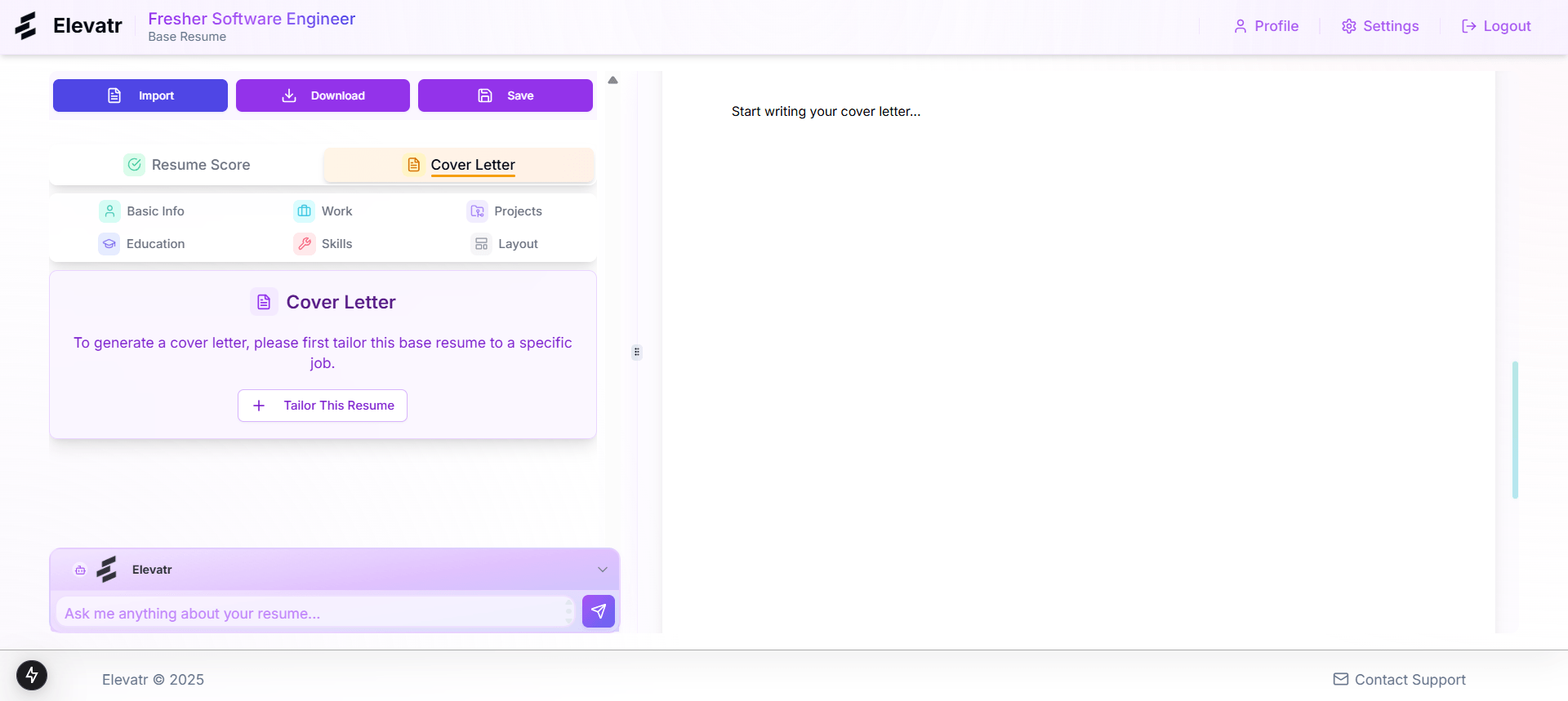 AI Cover Letter Generator